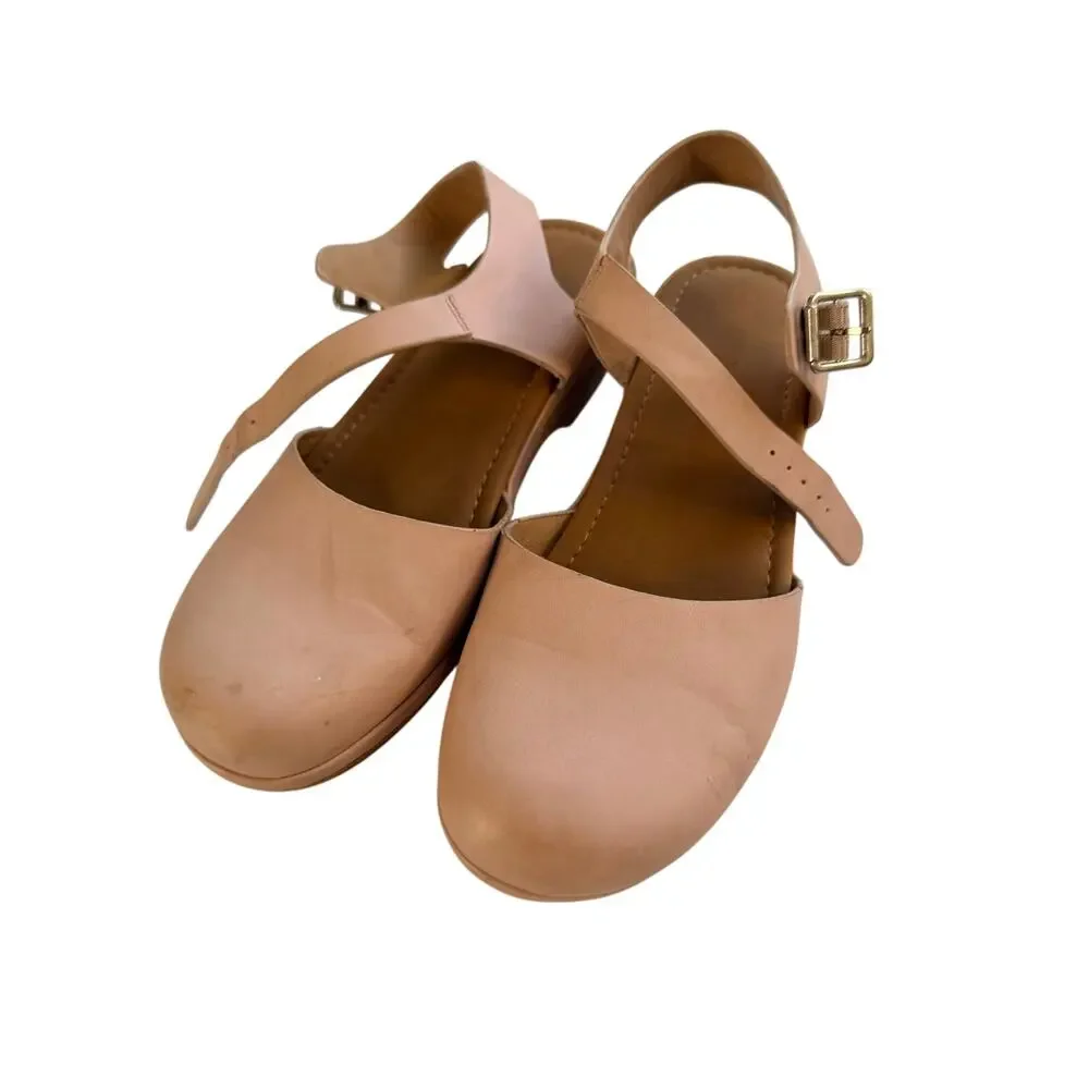 Cat & Jack Girls' Daisy Clog Heels - Blush Pink Size 4